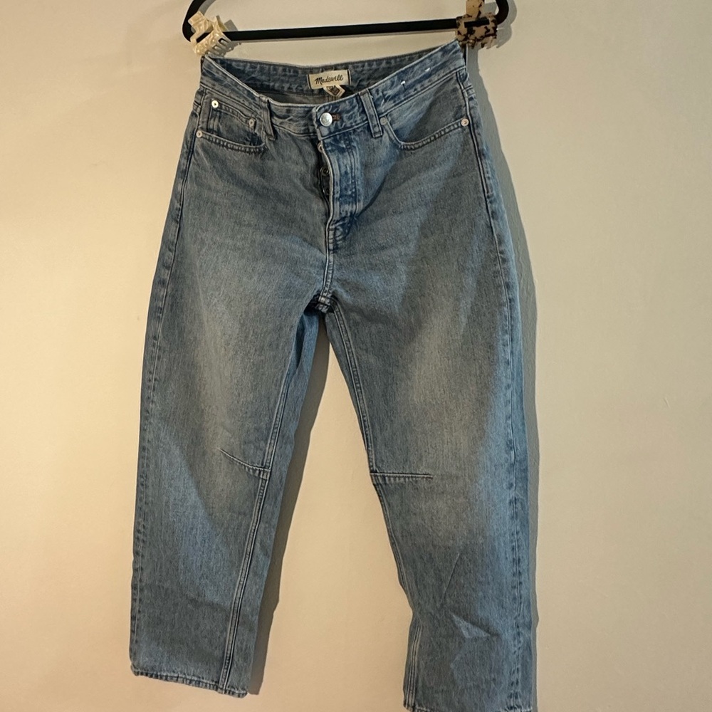 Madewell Blue Flare Wide Leg Denim
